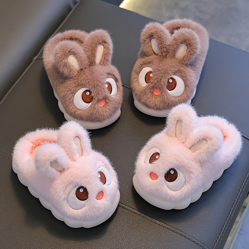 Fuzzy Bunny Style Indoor Slippers For Girls