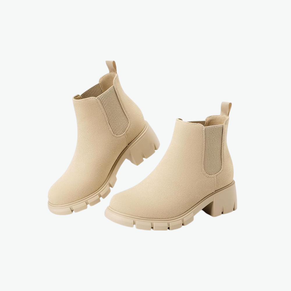 Girls Chelsea Boots With Comfortable Lug Sole