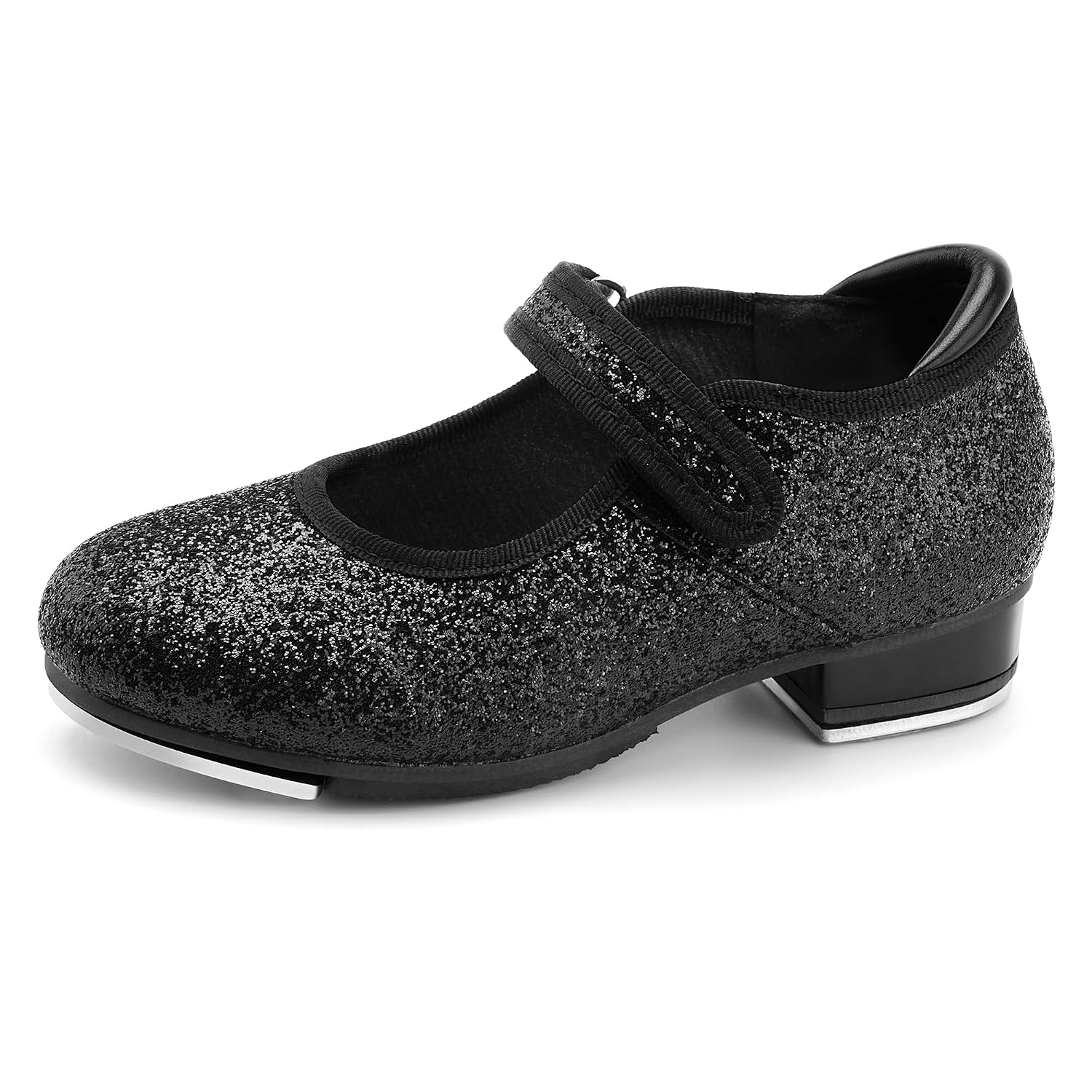 Classic Patent Tap Dance Shoes with Adjustable Strap for Girls
