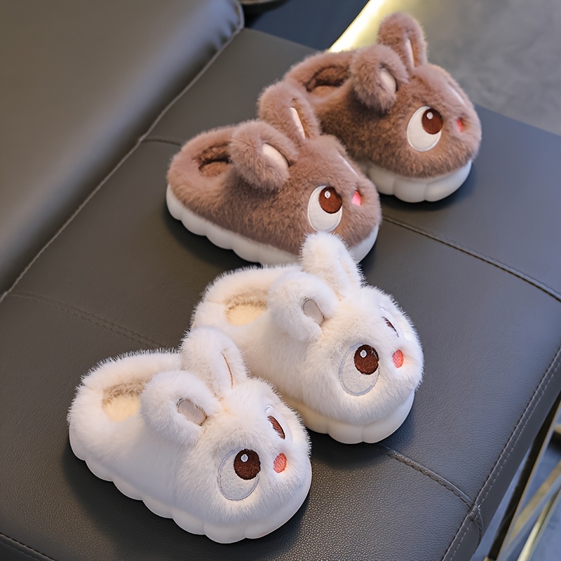 Fuzzy Bunny Style Indoor Slippers For Girls