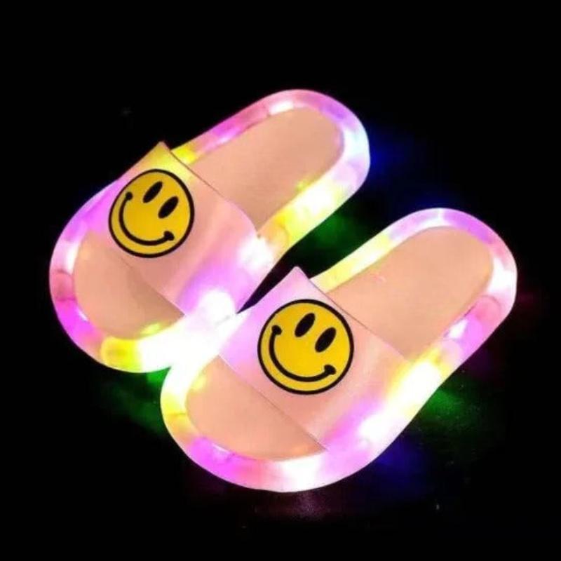 Cartoon Animals Prints Lighted Slippers