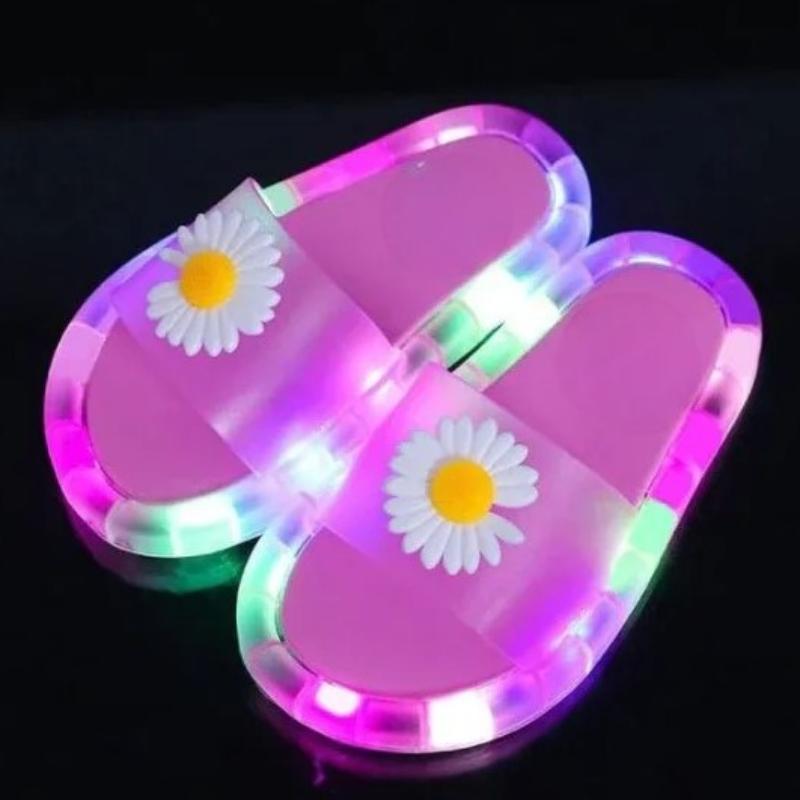 Cartoon Animals Prints Lighted Slippers