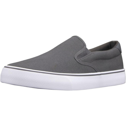 Slip On Canvas Sneakers With Contrast Sole  Easy Comfort For Everyday Use