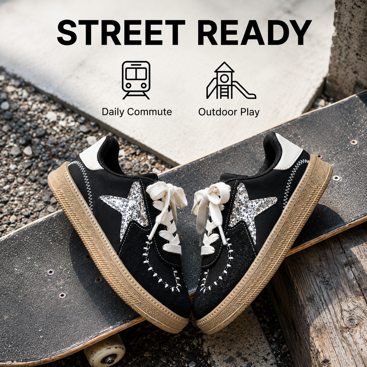 Soft Sole Non Slip Hook And Loop Casual Sports Canvas Shoes For Kids