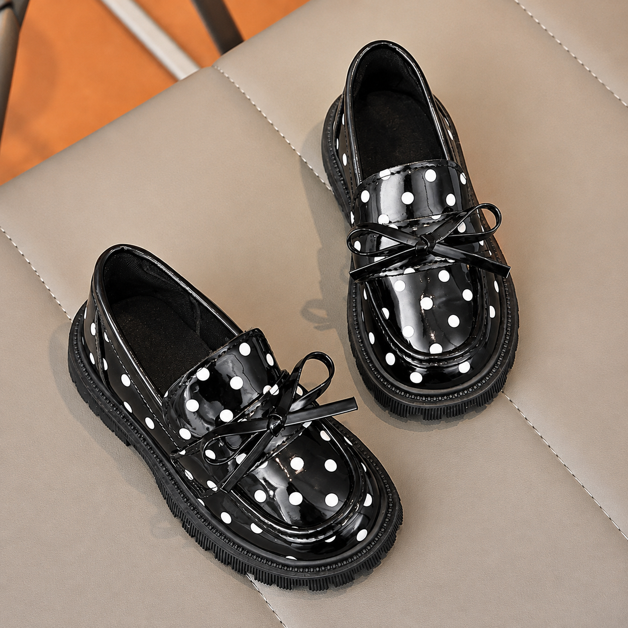Non Slip Versatile Party And School Wear Loafers For Girls