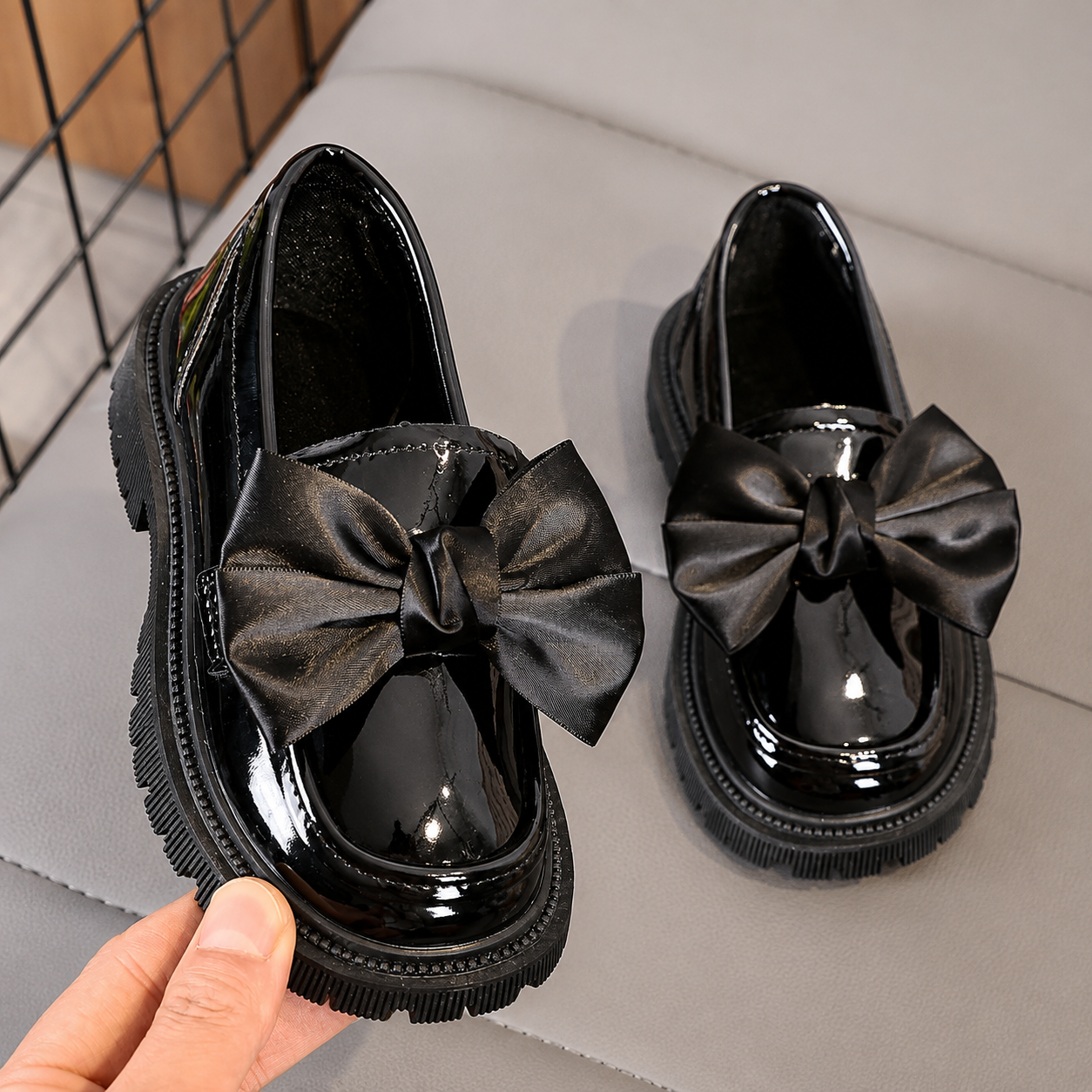Non Slip Versatile Party And School Wear Loafers For Girls