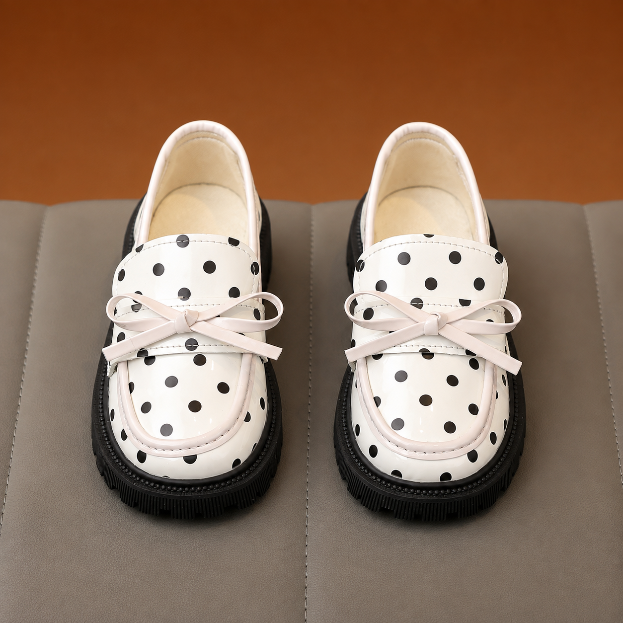 Non Slip Versatile Party And School Wear Loafers For Girls