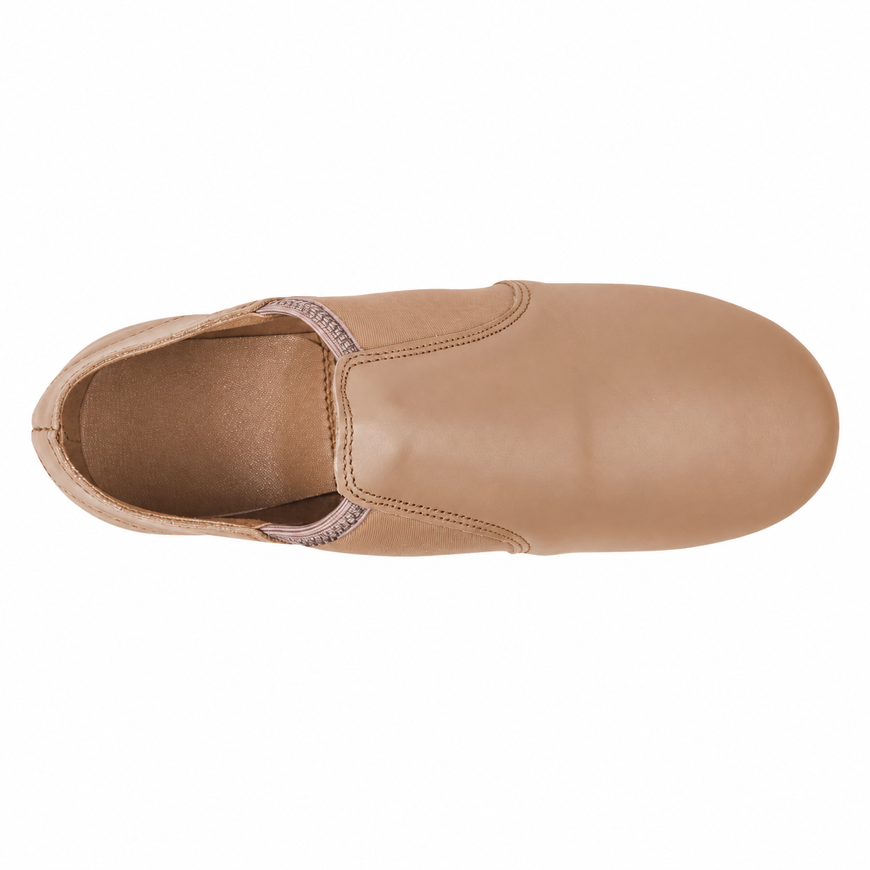 Slip On Jazz Dance Shoes with Elastic Side Panels For Girls
