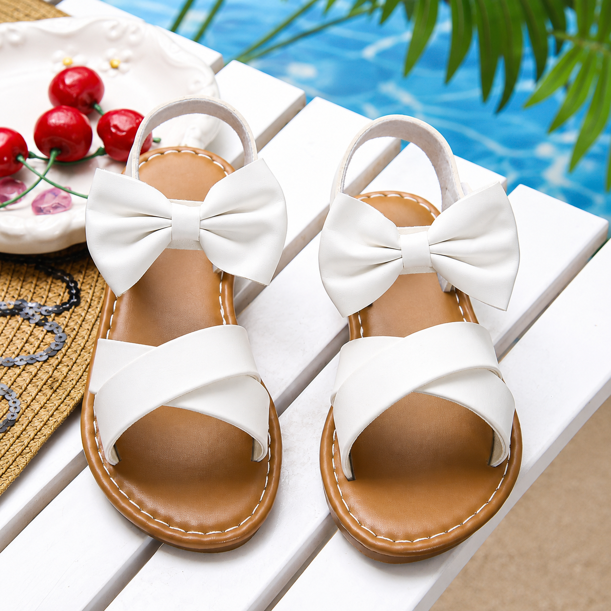 Hook And Loop Design All Seasons Lightweight Sandals For Kids