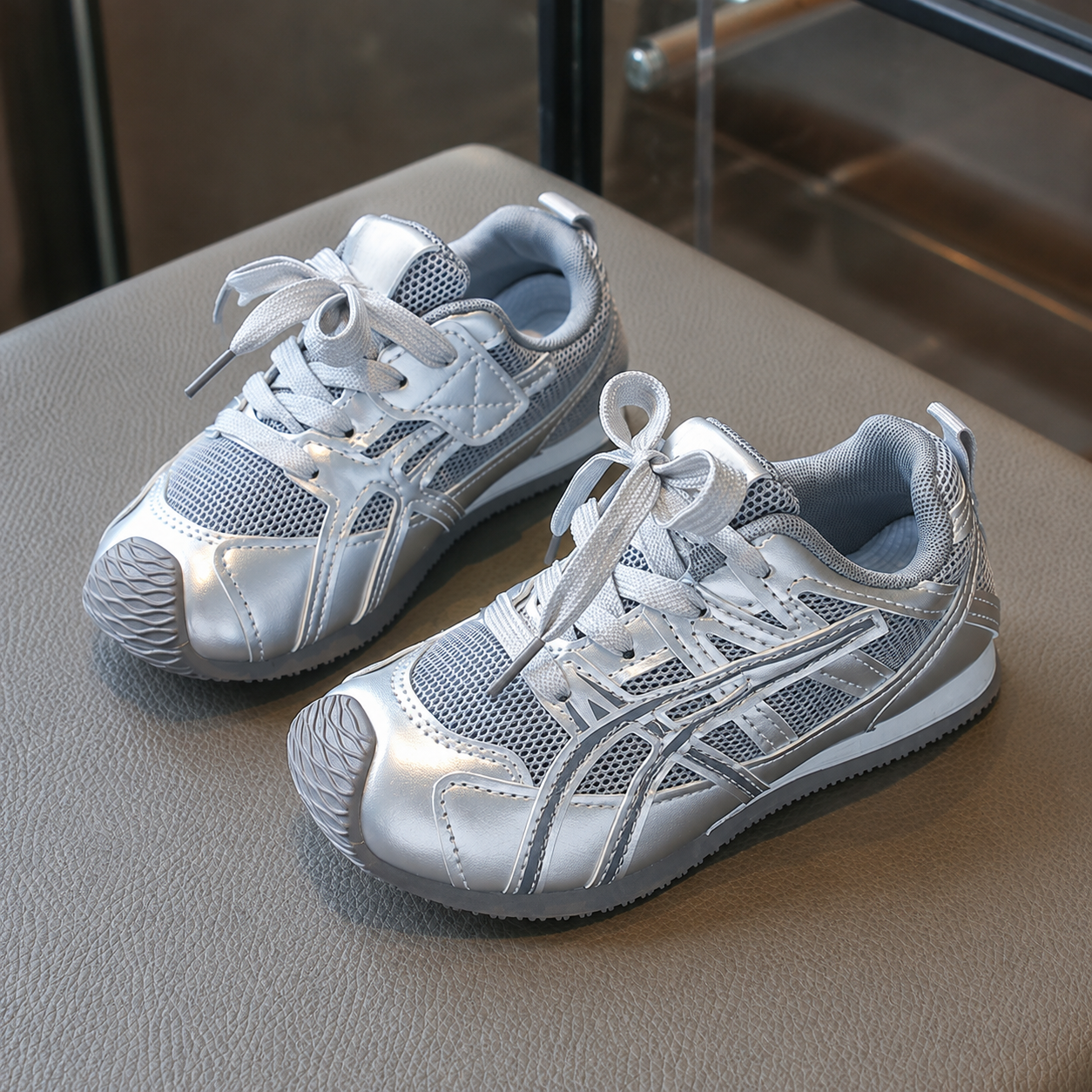 Colorblock Design Sports Fashion Shoes For Kids