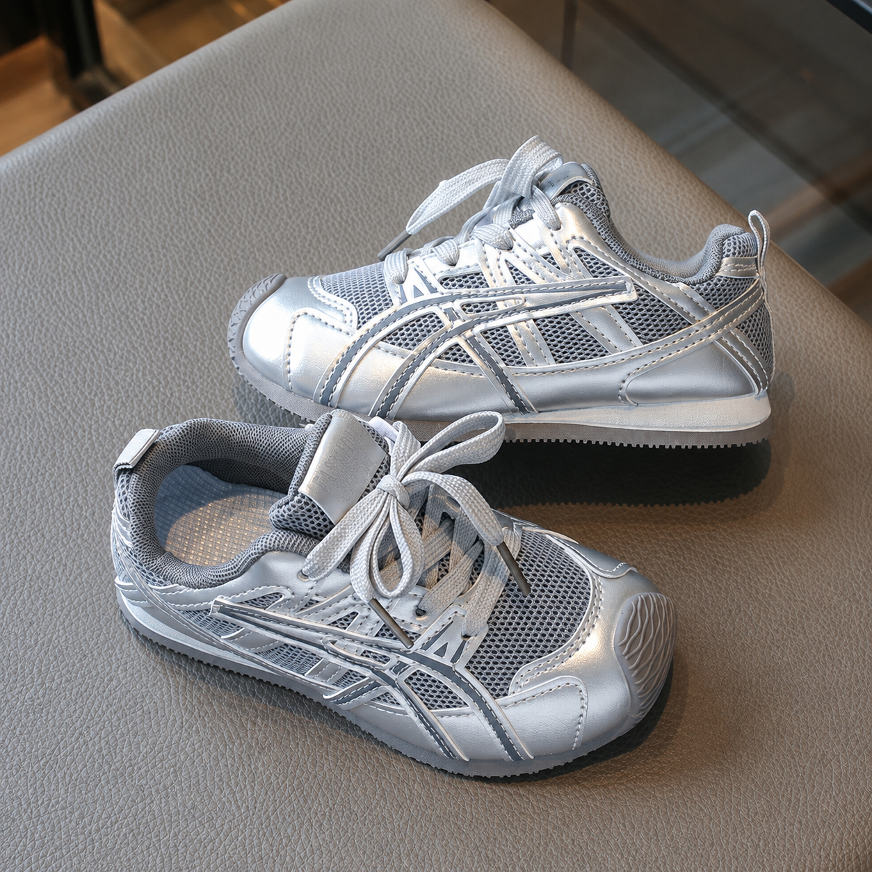 Colorblock Design Sports Fashion Shoes For Kids