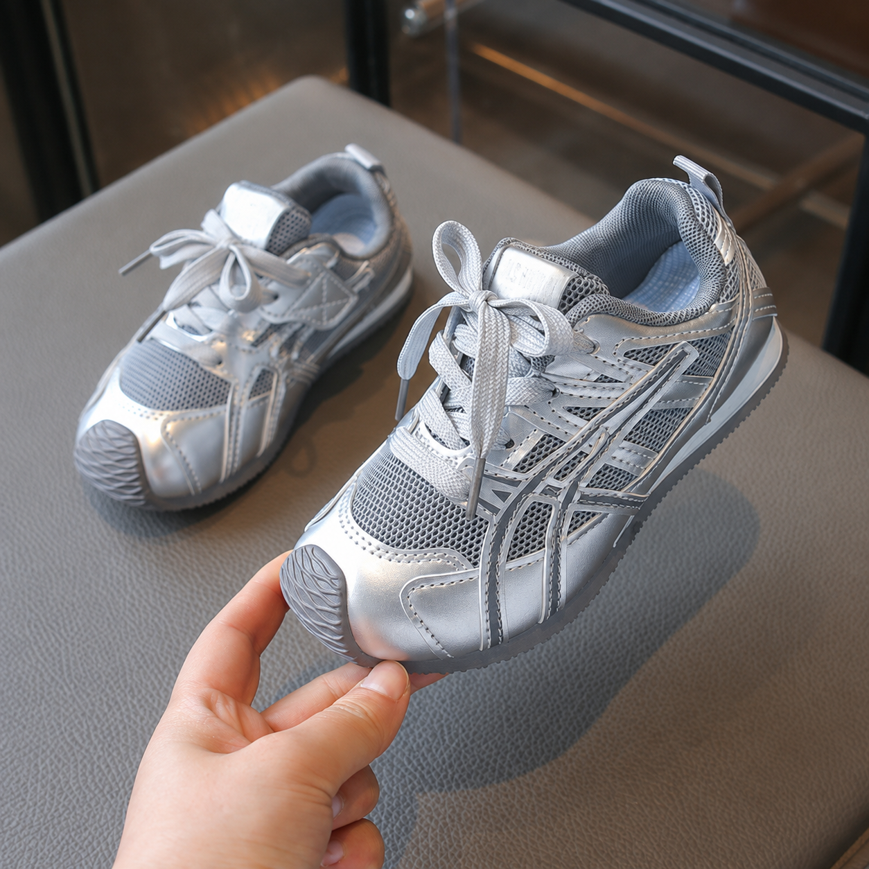 Colorblock Design Sports Fashion Shoes For Kids