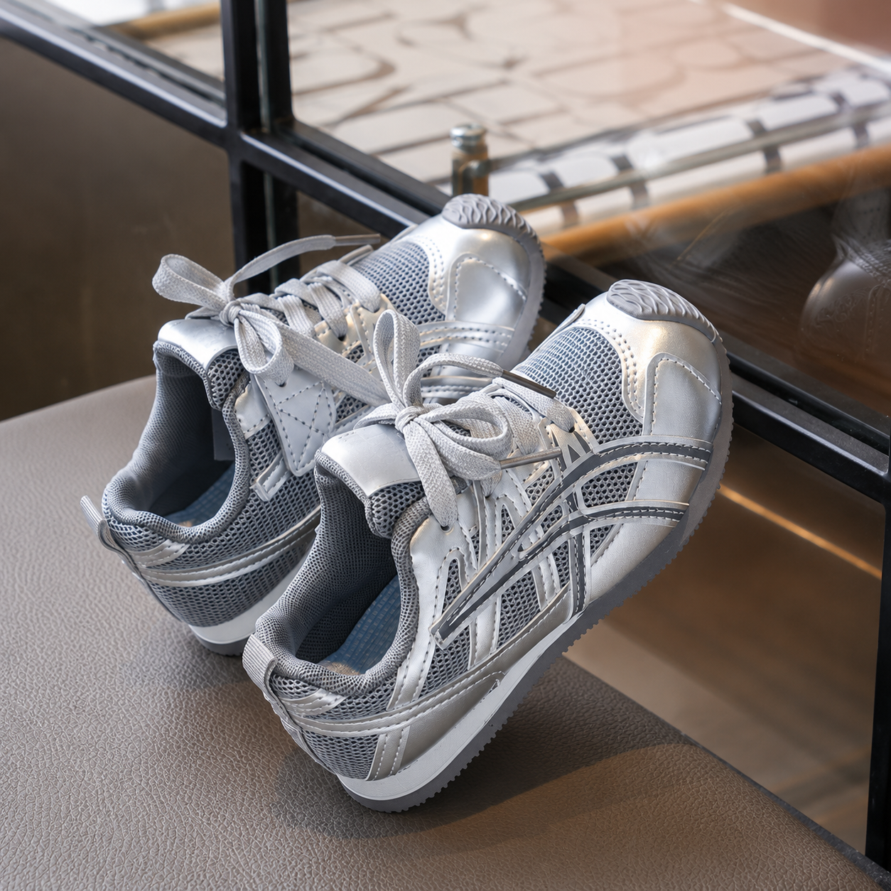 Colorblock Design Sports Fashion Shoes For Kids