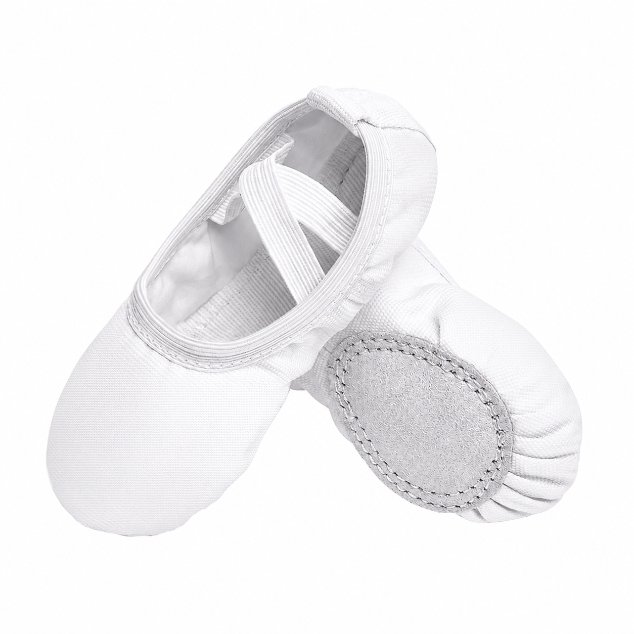 Classic Canvas Ballet Dance Shoes with Crisscross Elastic Straps