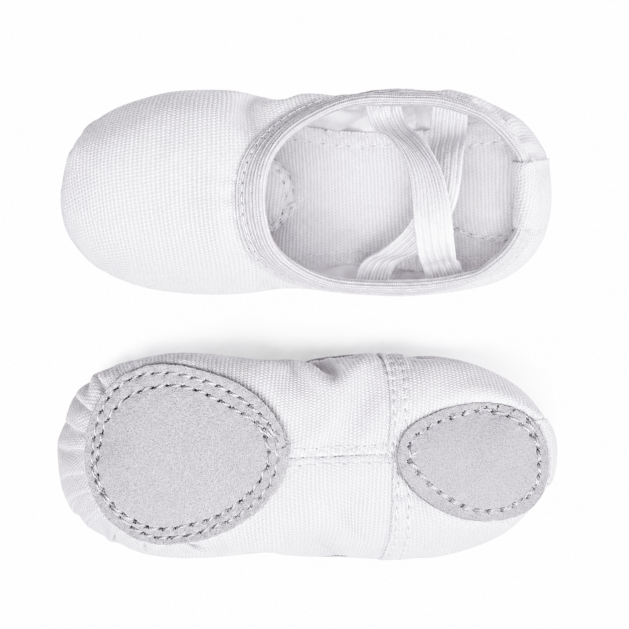 Classic Canvas Ballet Dance Shoes with Crisscross Elastic Straps