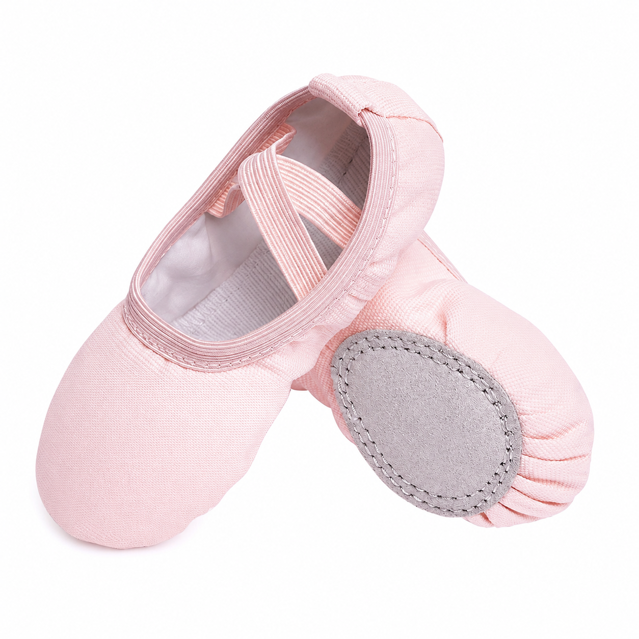 Classic Canvas Ballet Dance Shoes with Crisscross Elastic Straps