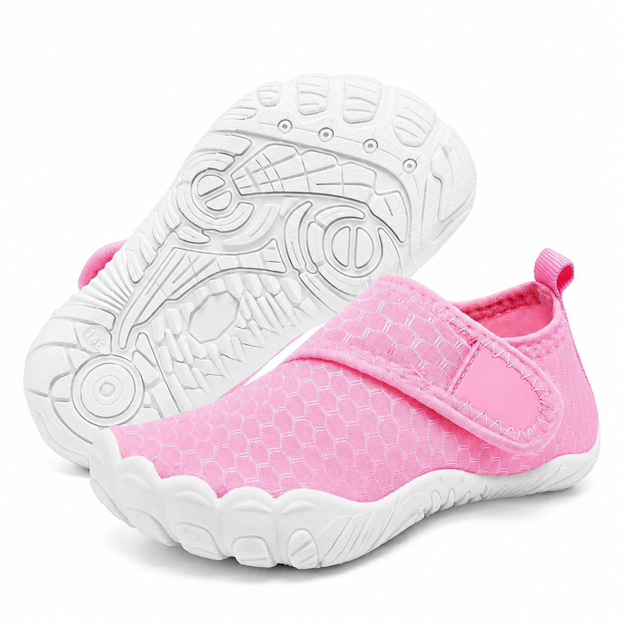 Non Slip Sole Quick Dry Aqua Shoes with Adjustable Strap and for Kids