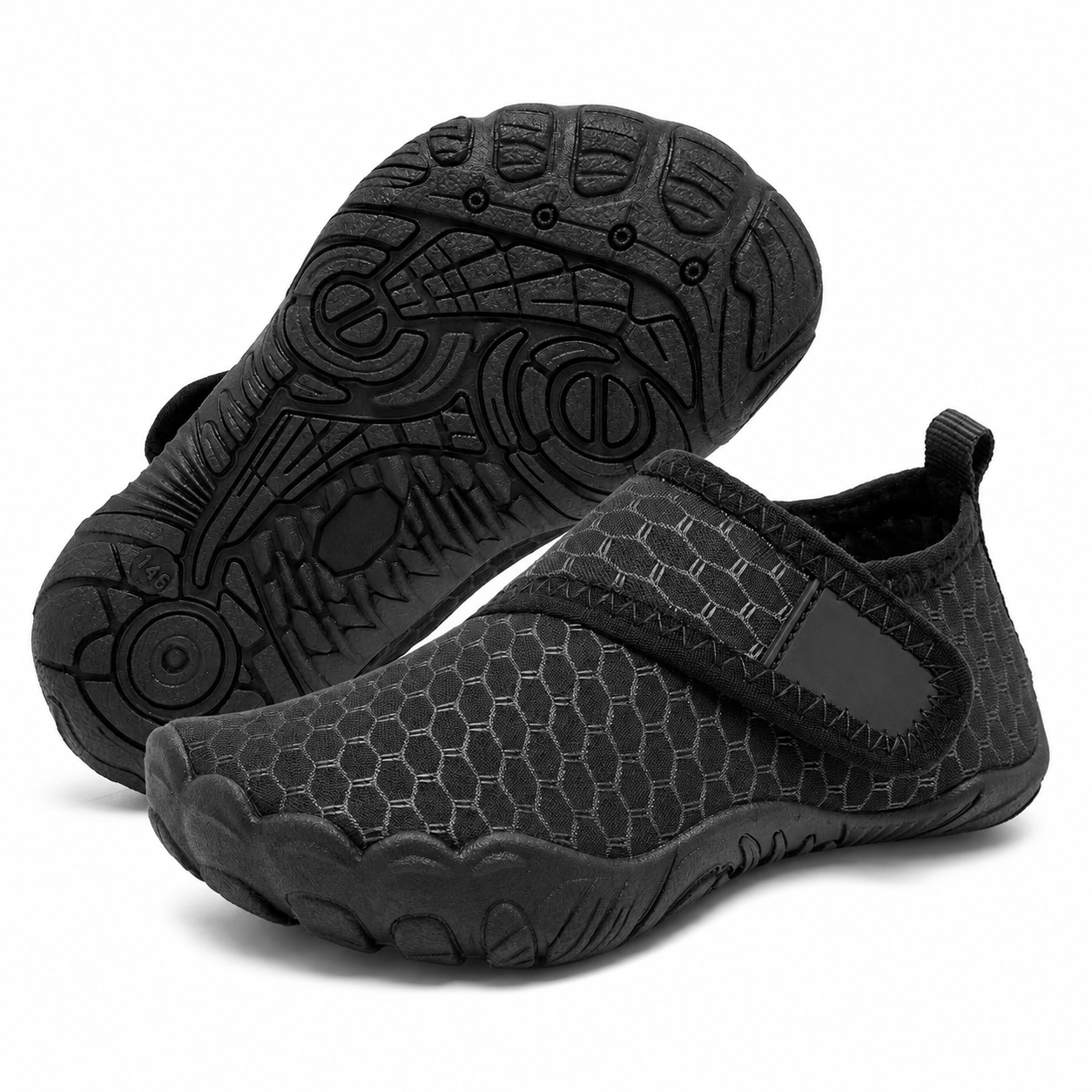 Non Slip Sole Quick Dry Aqua Shoes with Adjustable Strap and for Kids
