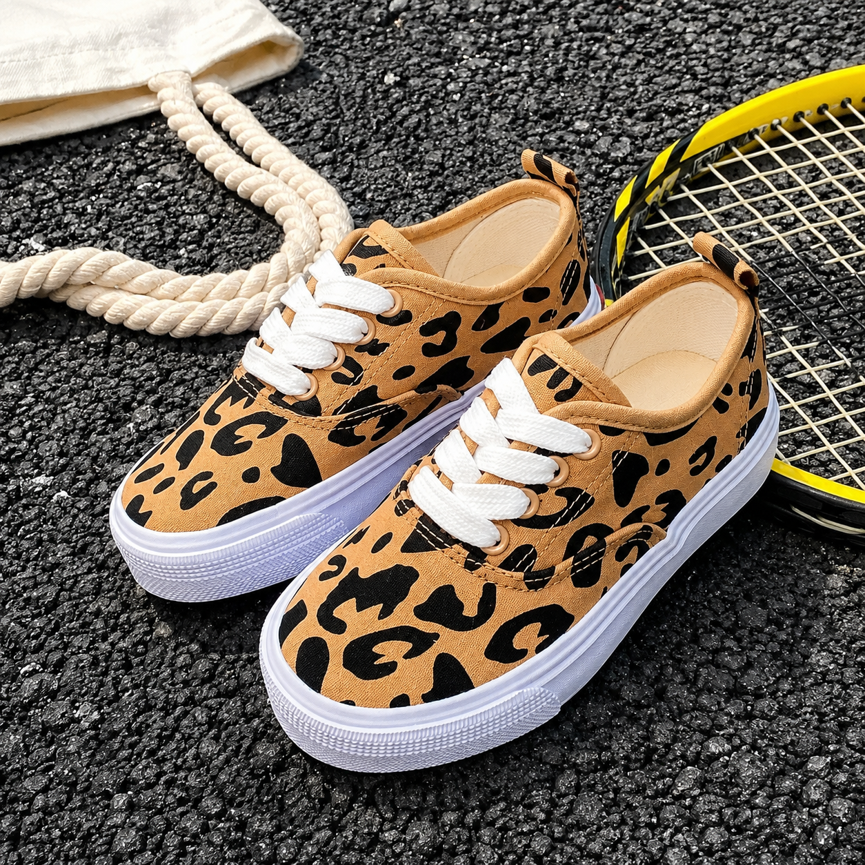 Casual Versatile Korean Style Canvas Athletic Shoes For Kids