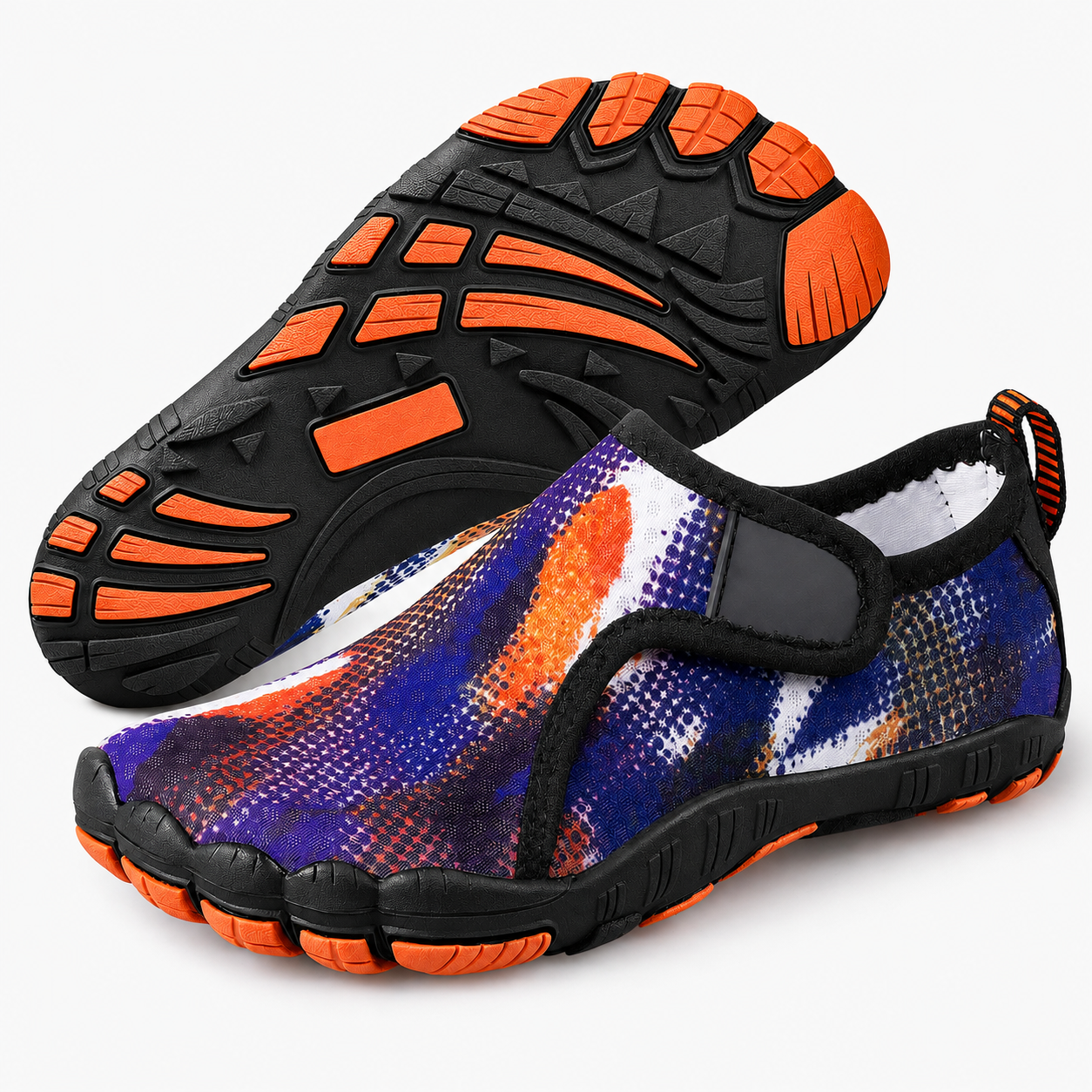 Quick Dry Aqua Shoes With Adjustable Strap And Non Slip Sole For Kids