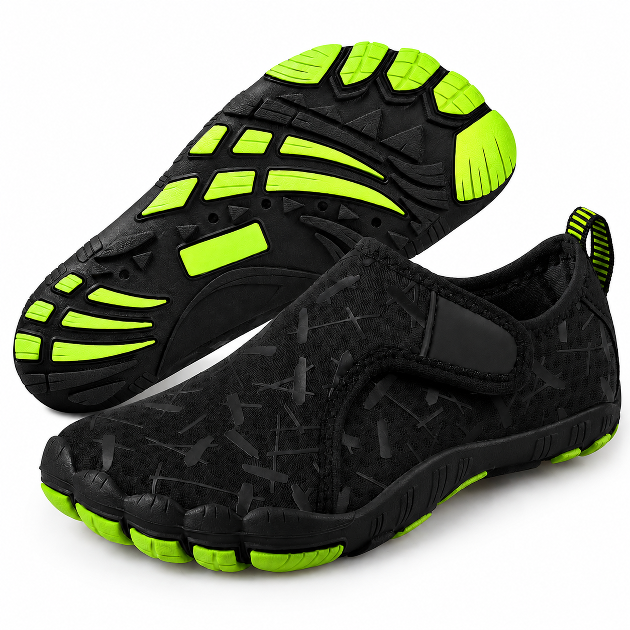 Quick Dry Aqua Shoes With Adjustable Strap And Non Slip Sole For Kids