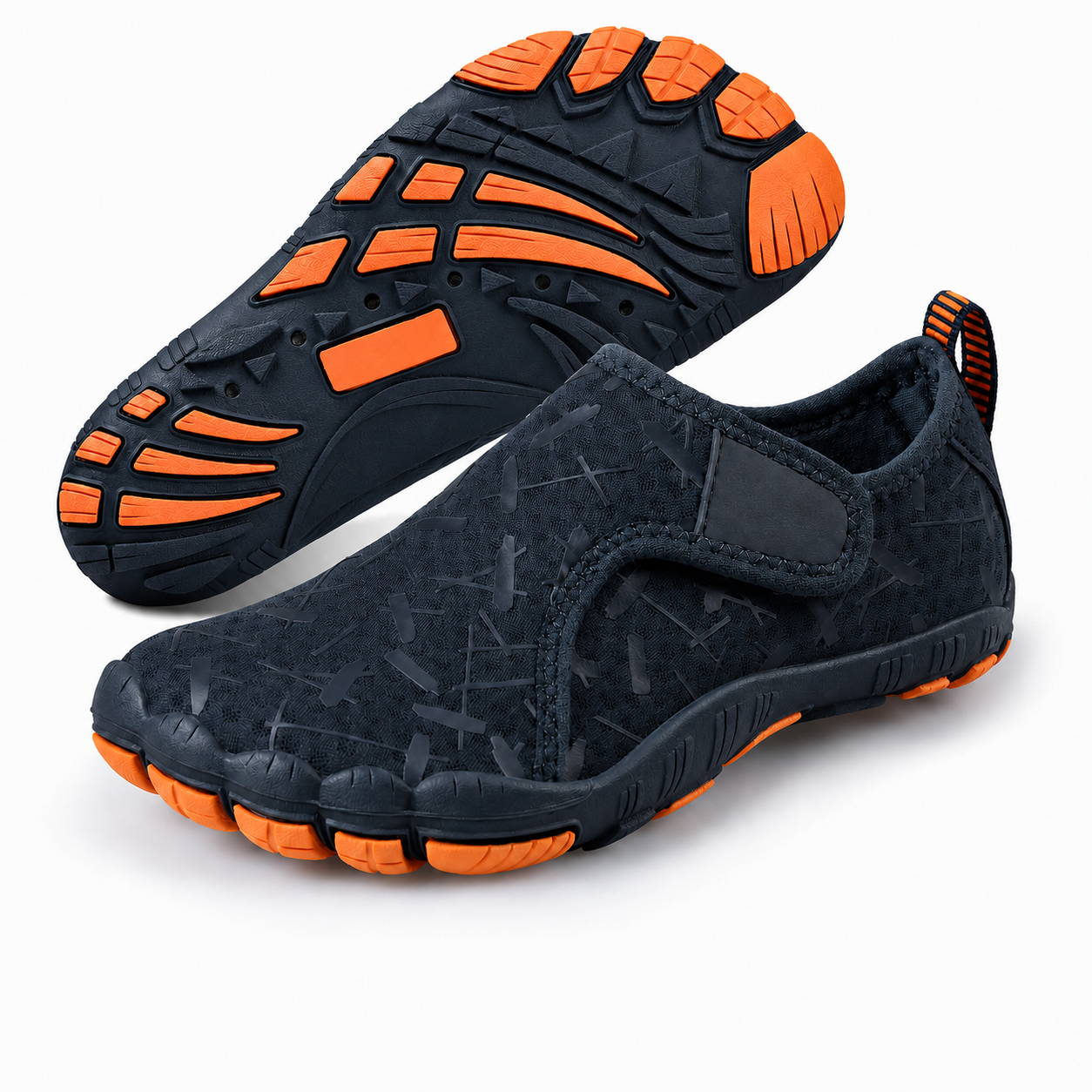 Quick Dry Aqua Shoes With Adjustable Strap And Non Slip Sole For Kids