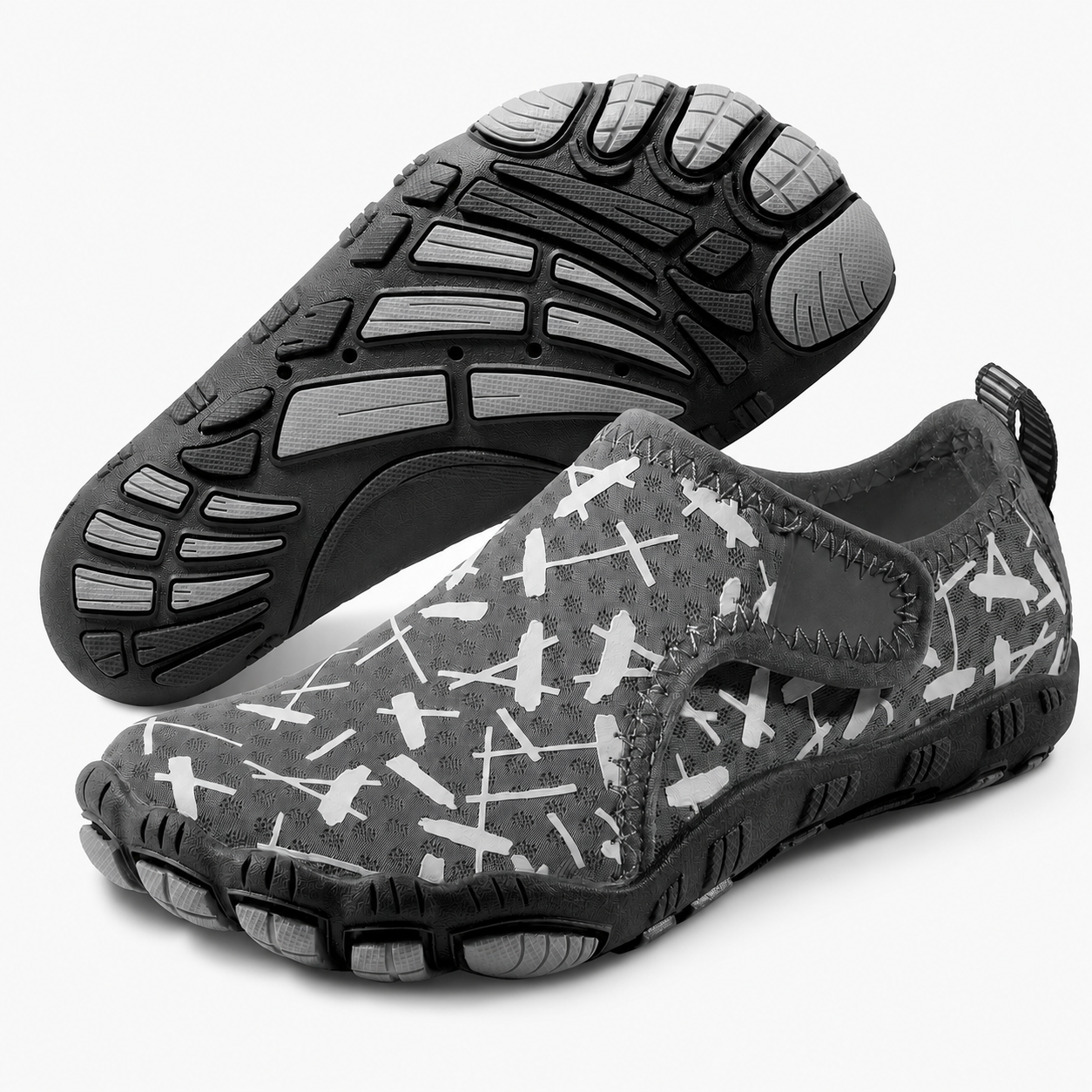 Quick Dry Aqua Shoes With Adjustable Strap And Non Slip Sole For Kids