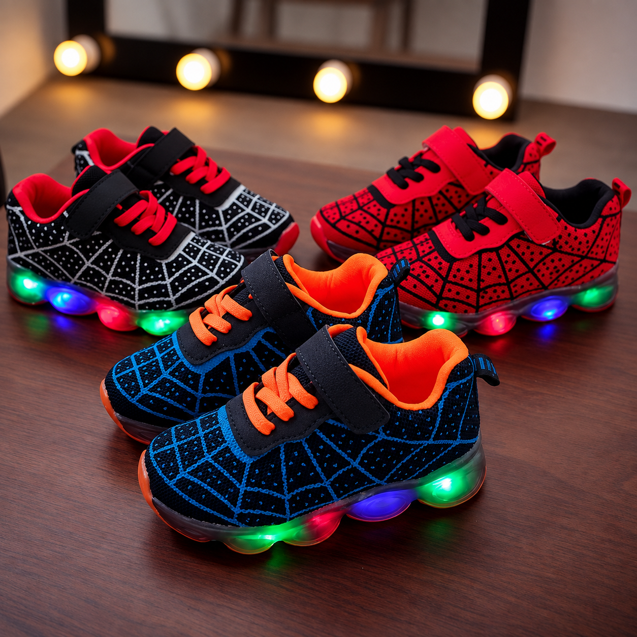 Casual Flashing Light Sneakers For Kids