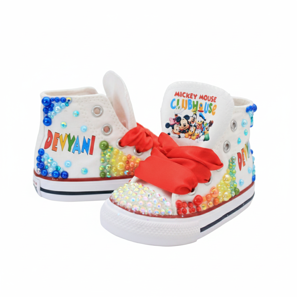 Customizable Rhinestone Shoes With Sparkling Design