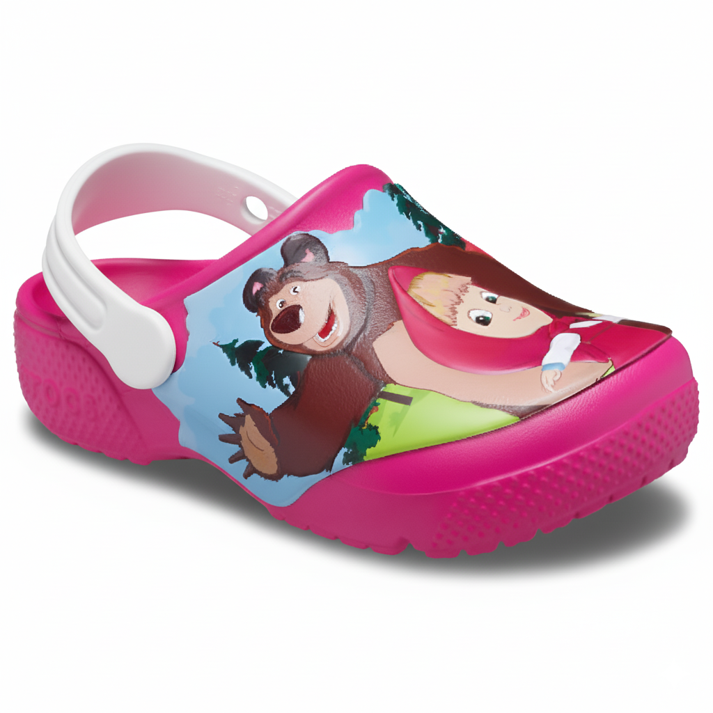 Character Print Kids Clog Style Casual Event Shoes