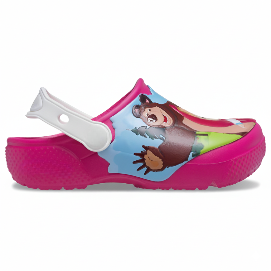 Character Print Kids Clog Style Shoes