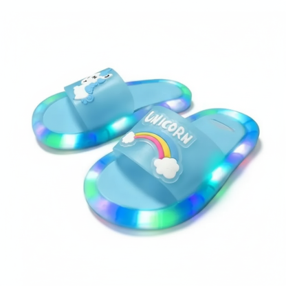 Cartoon Animals Prints Lighted Slippers