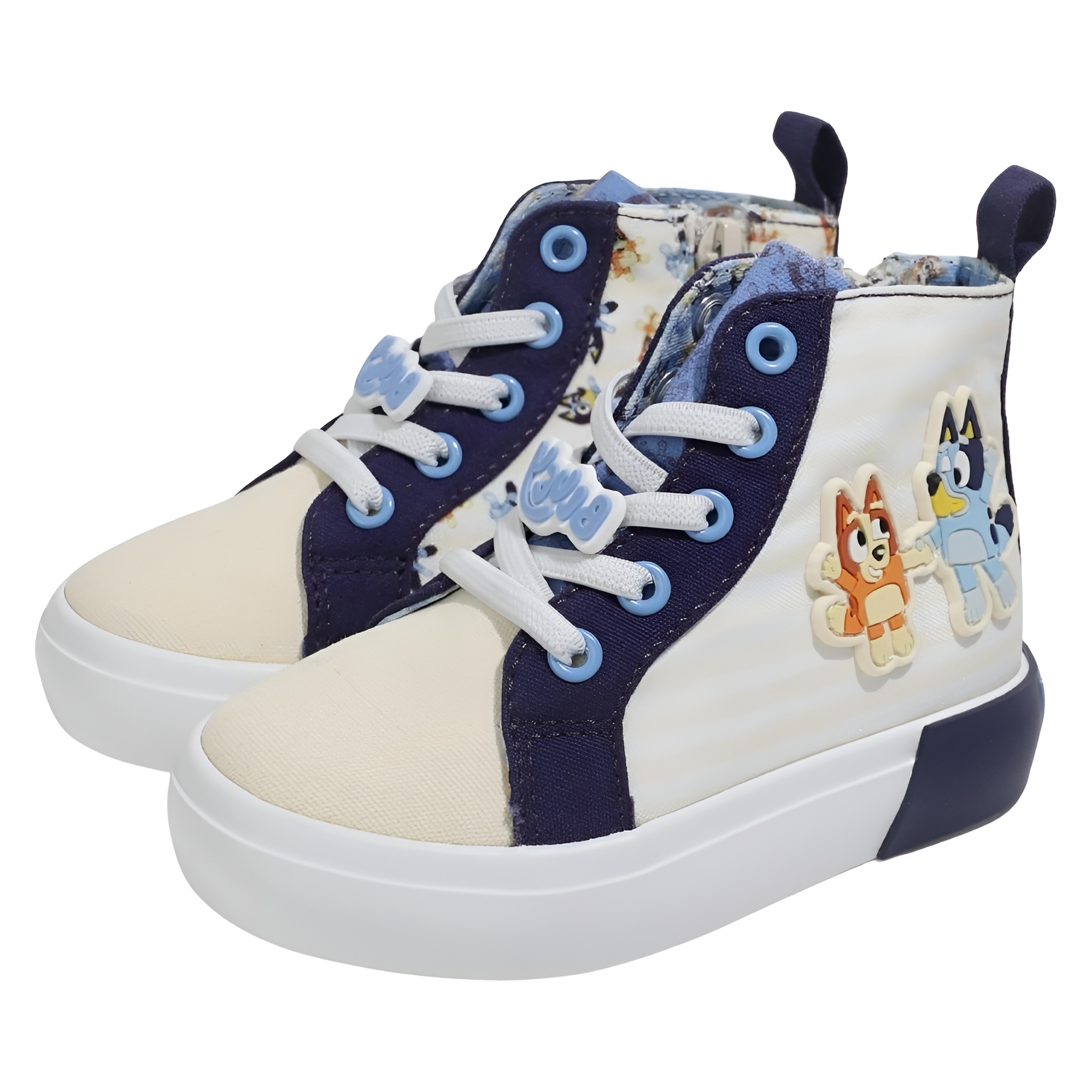 Lilac High Top Kids Character Style Sneakers