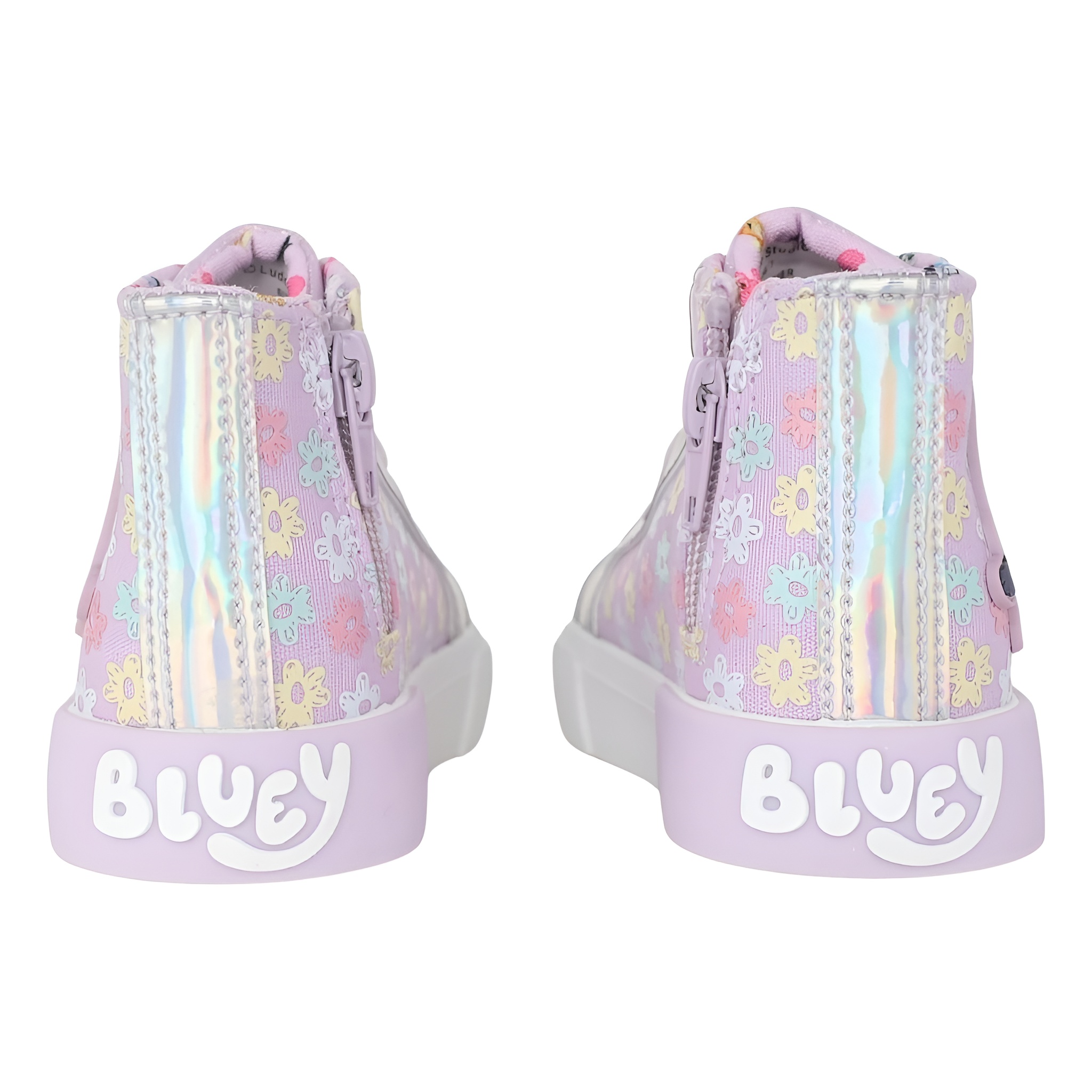 Lilac High Top Kids Character Style Sneakers