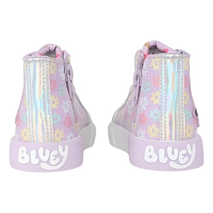 Lilac High Top Kids Character Style Sneakers