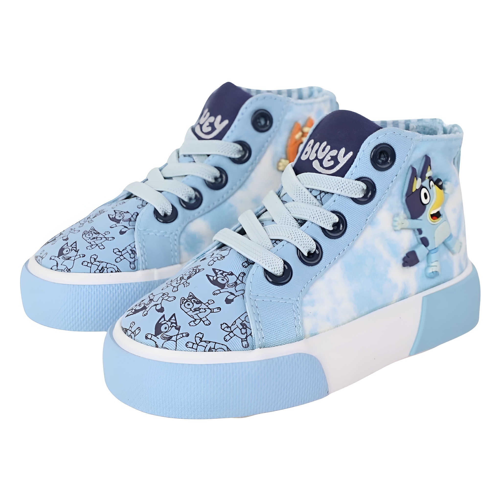 Lilac High Top Kids Character Style Sneakers