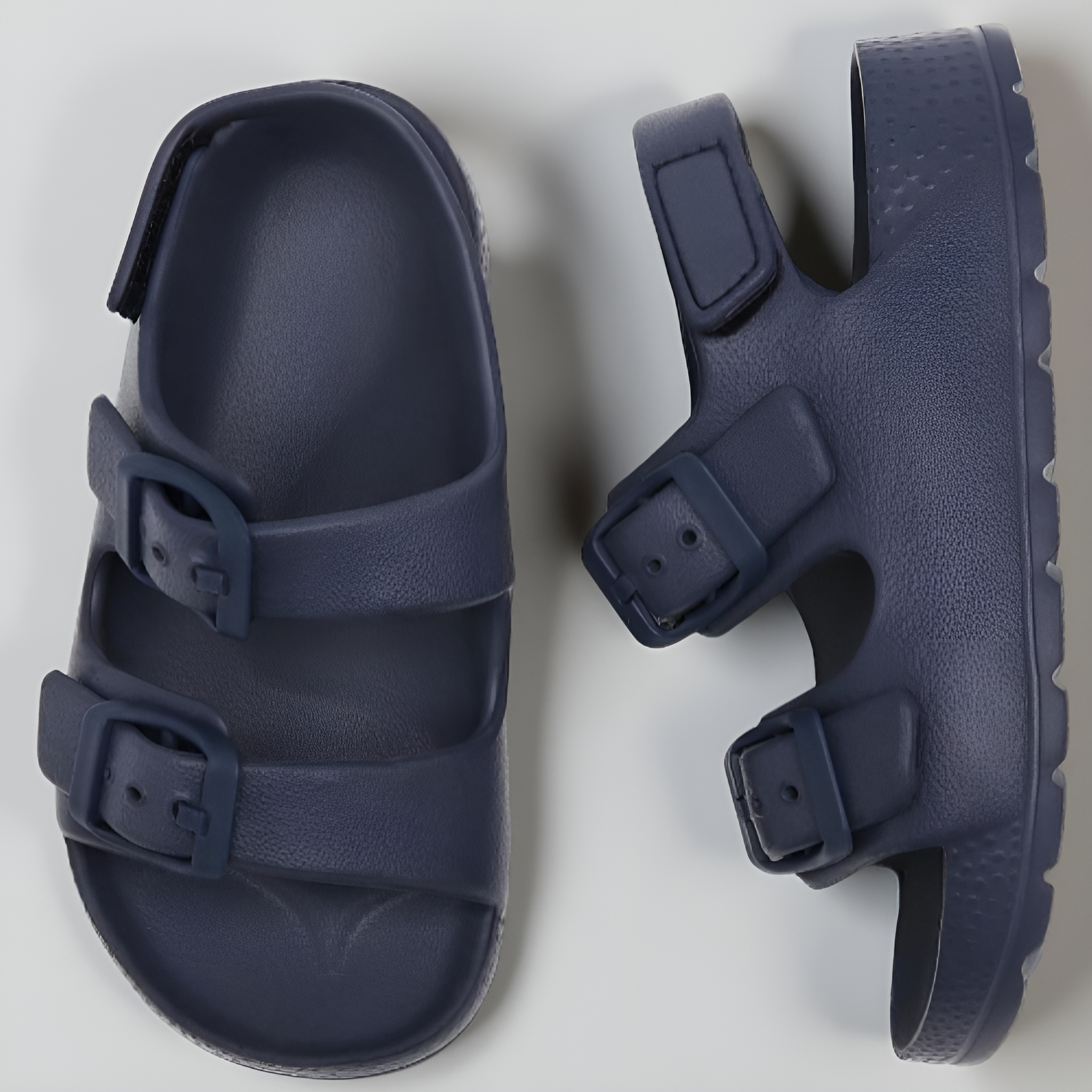 Toddler Boys And Girls Open Toe Buckle Sandals With Adjustable Strap