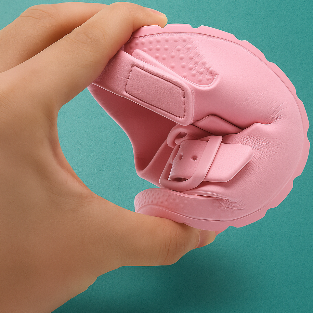 Double Buckle Children Adjustable Back Strap Water Sandal For Toddler Boys Girls