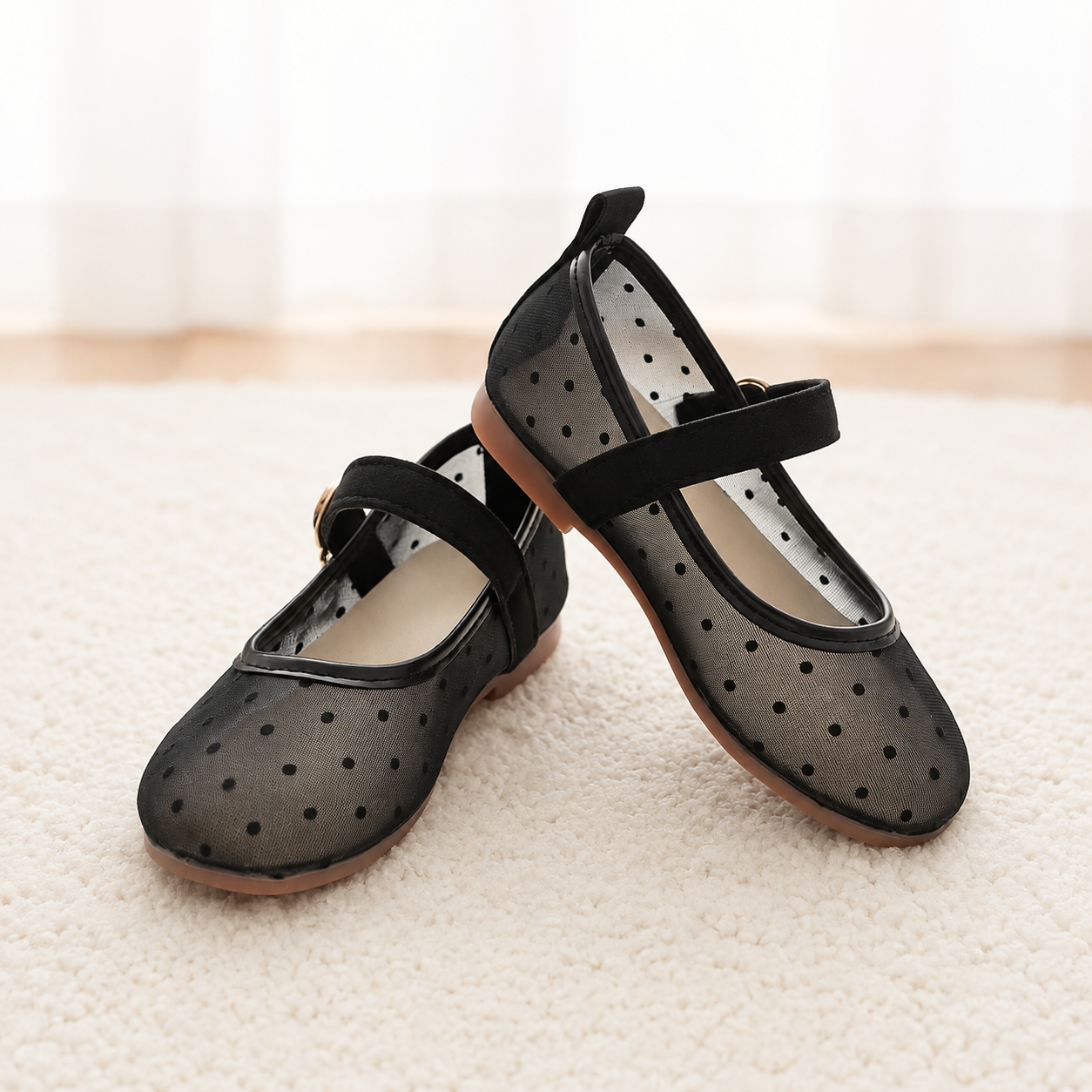 Adjustable Retro Style Fashion Sandals With Strap For Girls