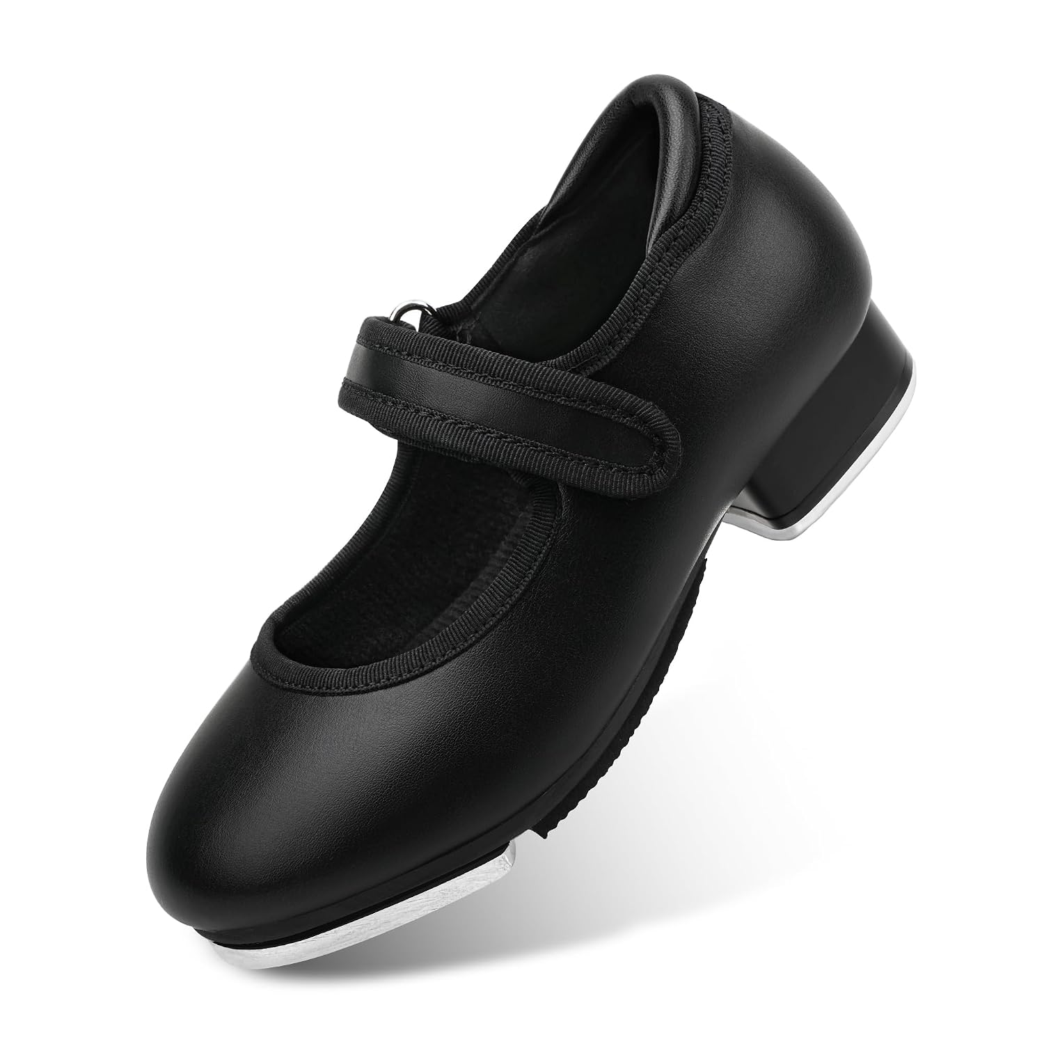 Classic Tap Dance Shoes with Adjustable Strap For Girls