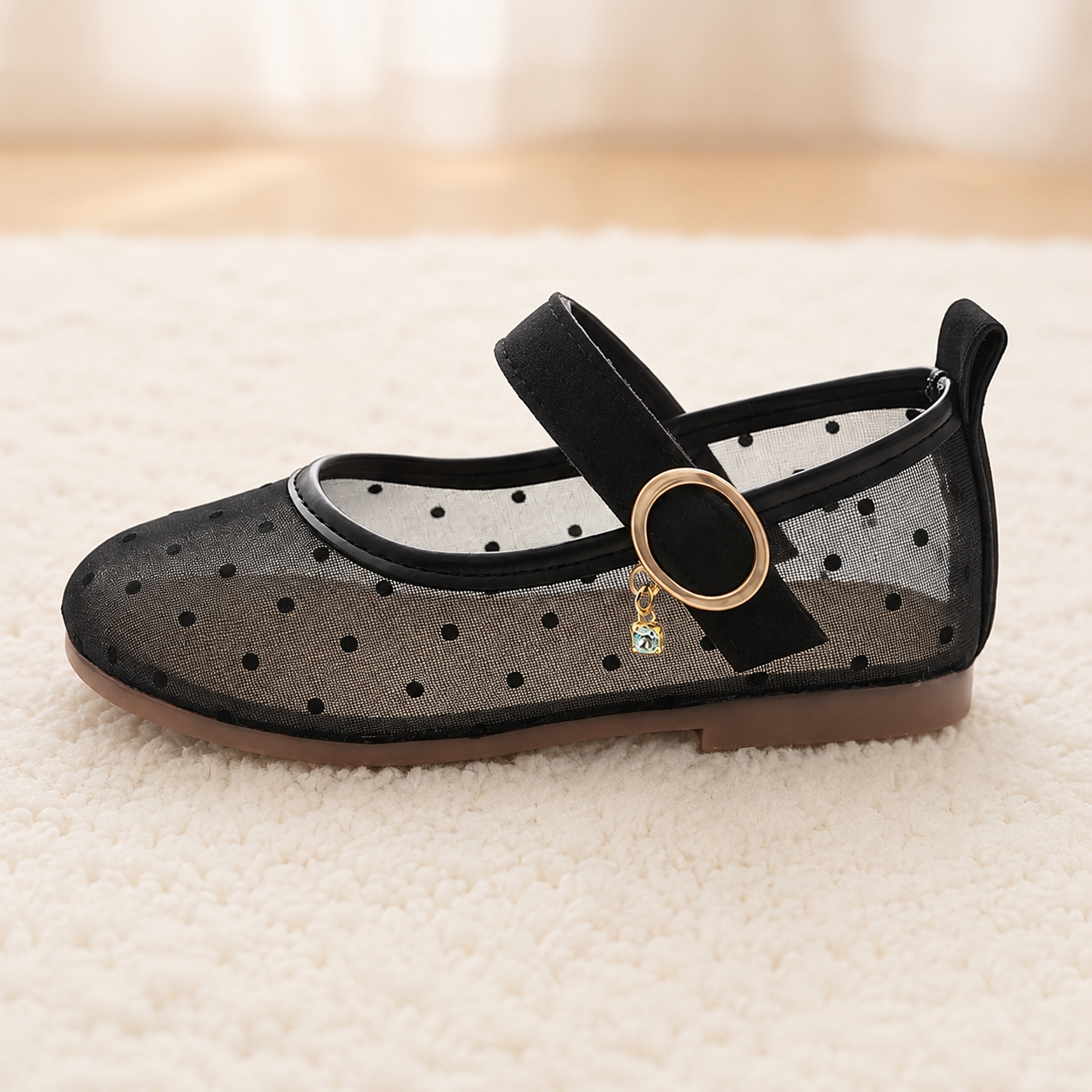 Adjustable Retro Style Fashion Sandals With Strap For Girls