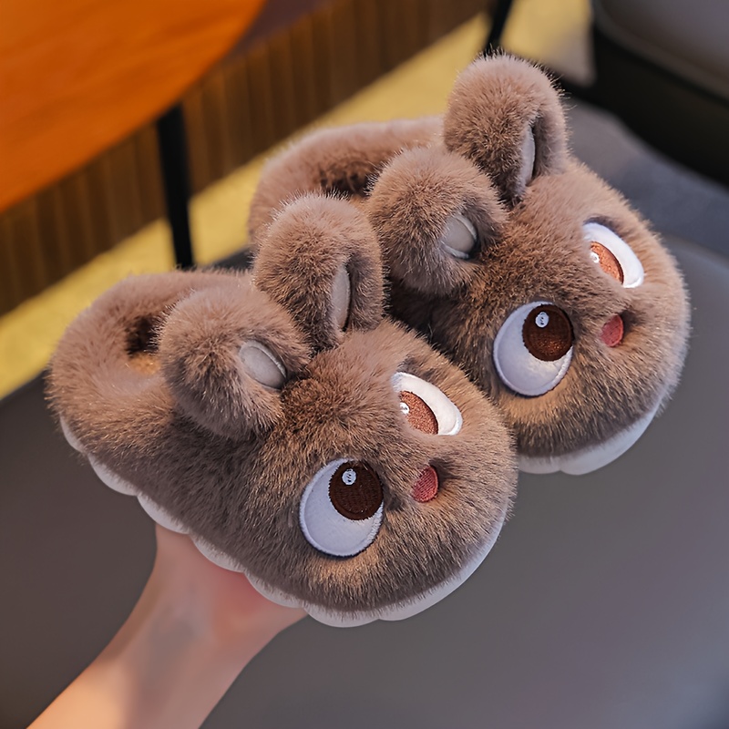 Fuzzy Bunny Style Indoor Slippers For Girls