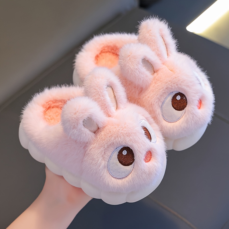 Fuzzy Bunny Style Indoor Slippers For Girls