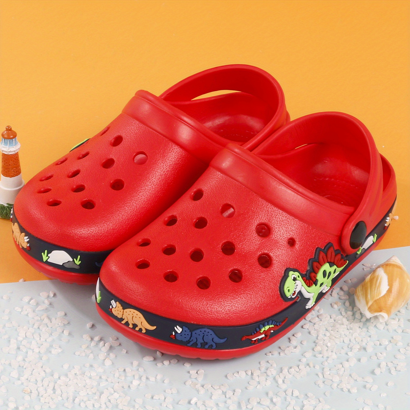 Casual Non Slip Pinted Summer Wear Flat Clogs For Kids