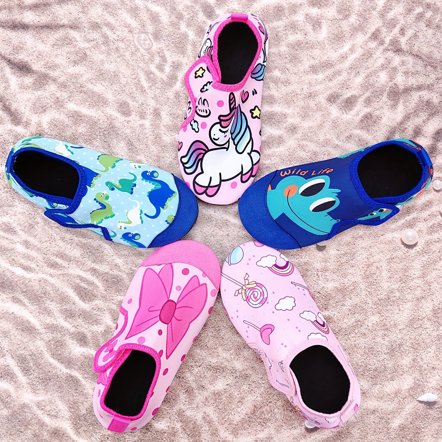 Lightweight Cartoon Water Shoes For Girls