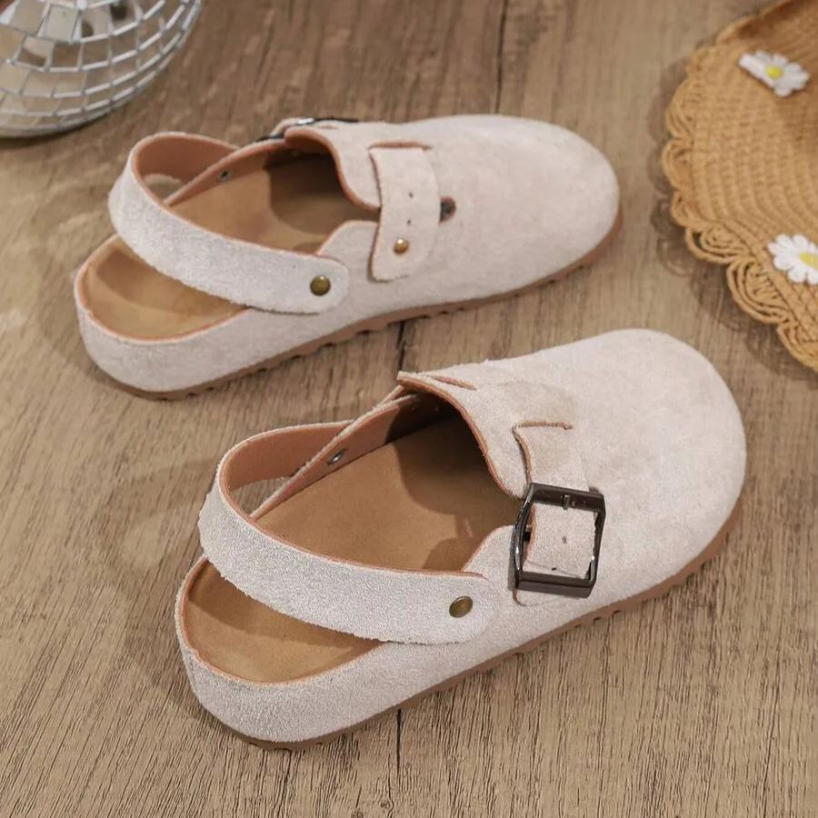 Retro Fashion Slouchy Slip On Shoes For Girls