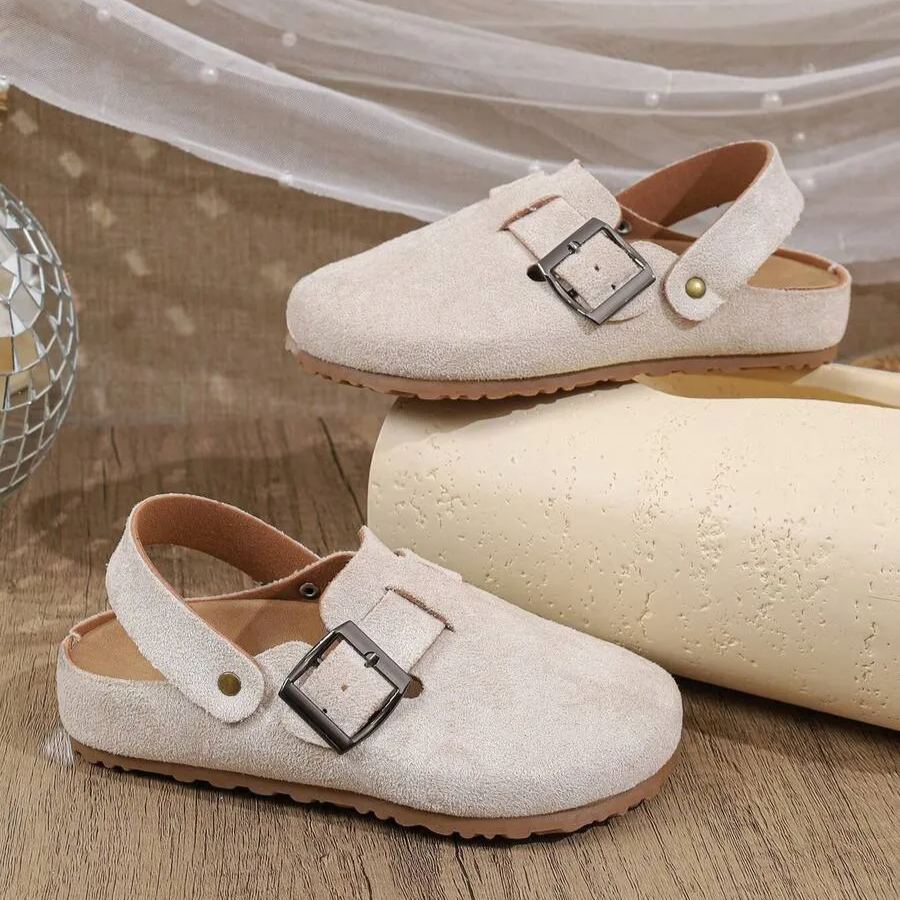 Retro Fashion Slouchy Slip On Shoes For Girls