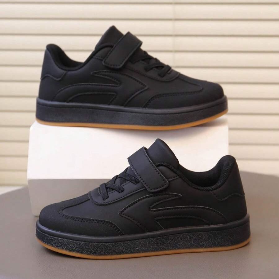Casual Flat Hook And Loop Sports Shoes For Boys