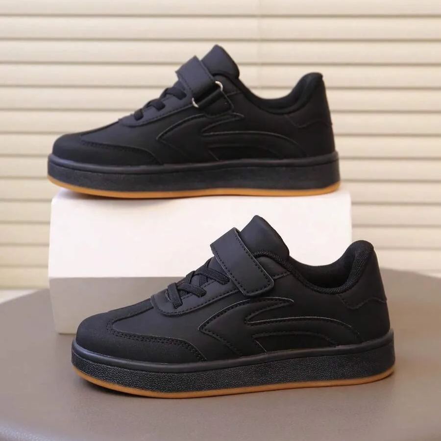Casual Flat Hook And Loop Sports Shoes For Boys