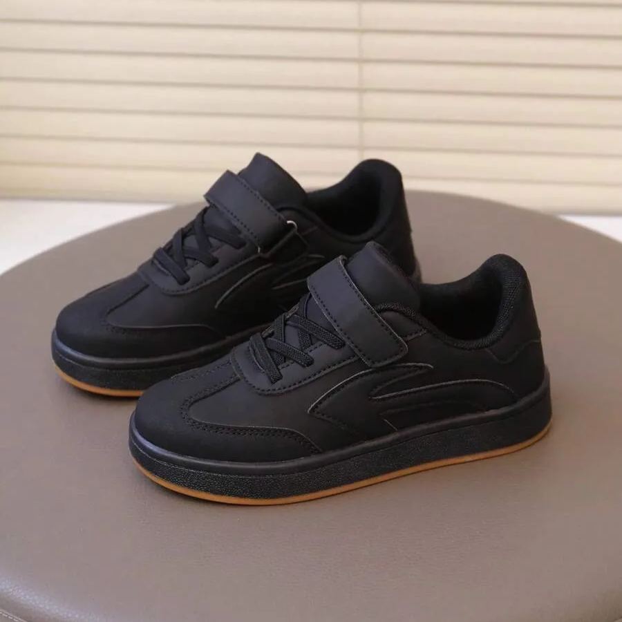 Casual Flat Hook And Loop Sports Shoes For Boys